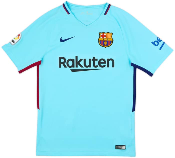 2017-18 Barcelona Away Shirt Messi #10 - 9/10 - (S)