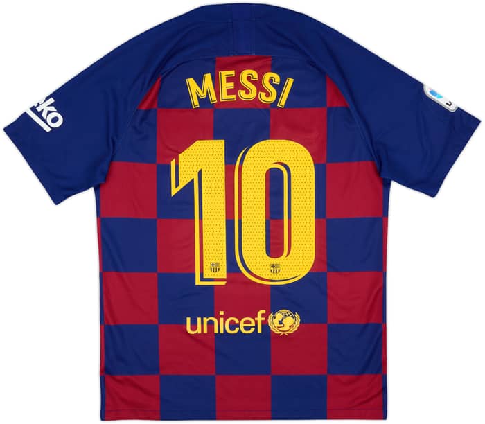 2019-20 Barcelona Home Shirt Messi #10 - 8/10 - (M)