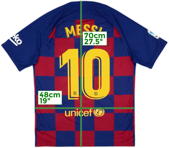 2019-20 Barcelona Home Shirt Messi #10 - 8/10 - (M)