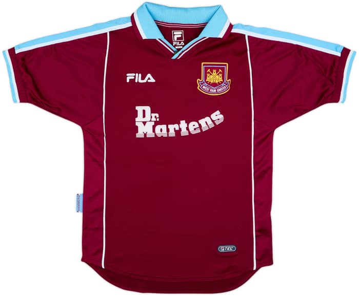 1999-01 West Ham Home Shirt Di Canio #10 - 8/10 - (S)