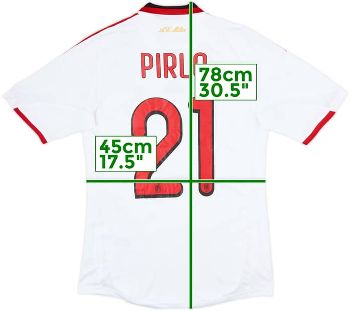 2009-10 AC Milan Away Shirt Pirlo #21 - 5/10 - (S)