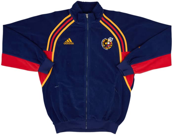 2000-02 Spain adidas Fleece Track Jacket - 9/10 - (M)