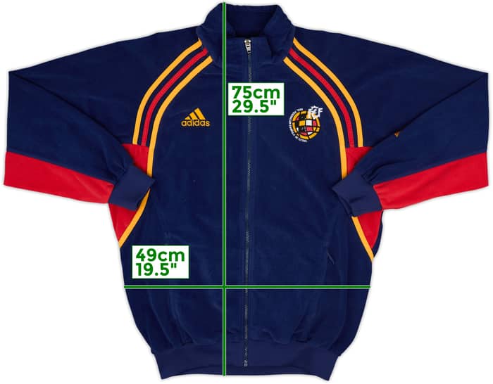 2000-02 Spain adidas Fleece Track Jacket - 9/10 - (M)