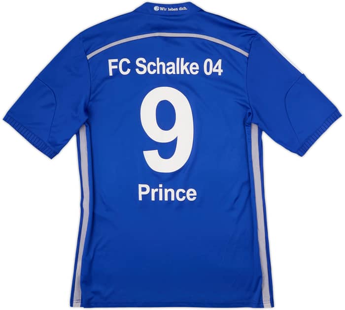 2014-16 Schalke Home Shirt Prince #9 - 9/10 - (M)