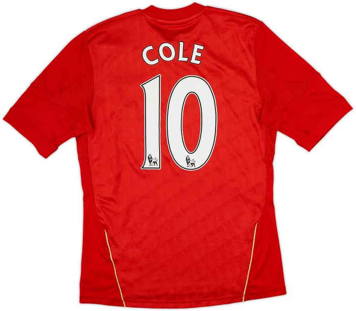 2010-12 Liverpool Home Shirt Cole #10 - 8/10 - (M)