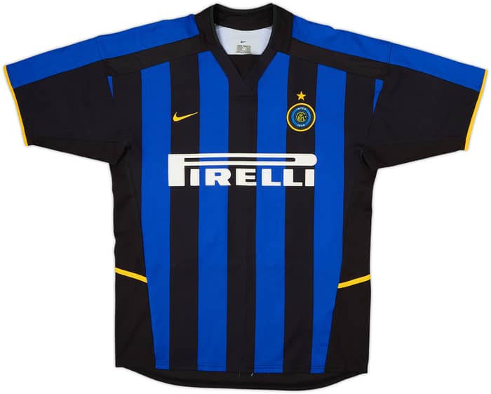 2002-03 Inter Milan Home Shirt J.Zanetti #4 - 5/10 - (M)