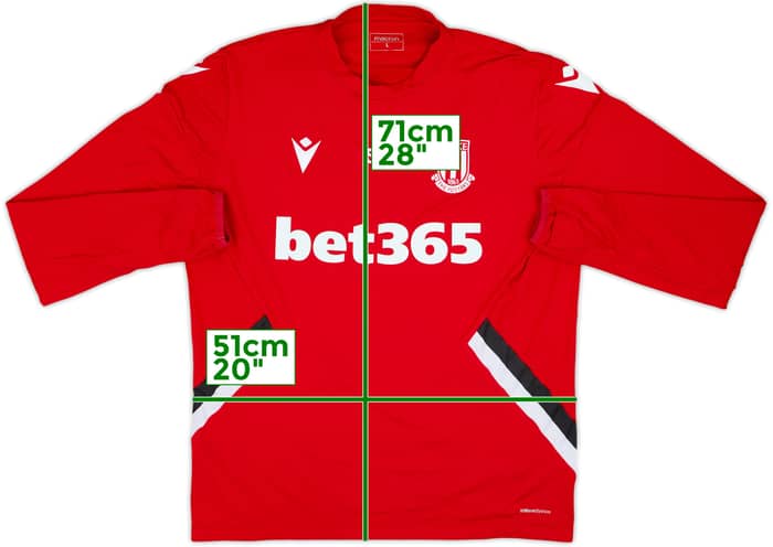 2019-20 Stoke City Macron Player Issue Sweat Top #52 - 9/10 - (L)
