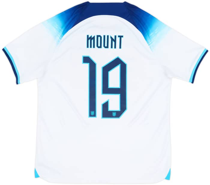 2022-23 England Home Shirt Mount #19 - 8/10 - (L)