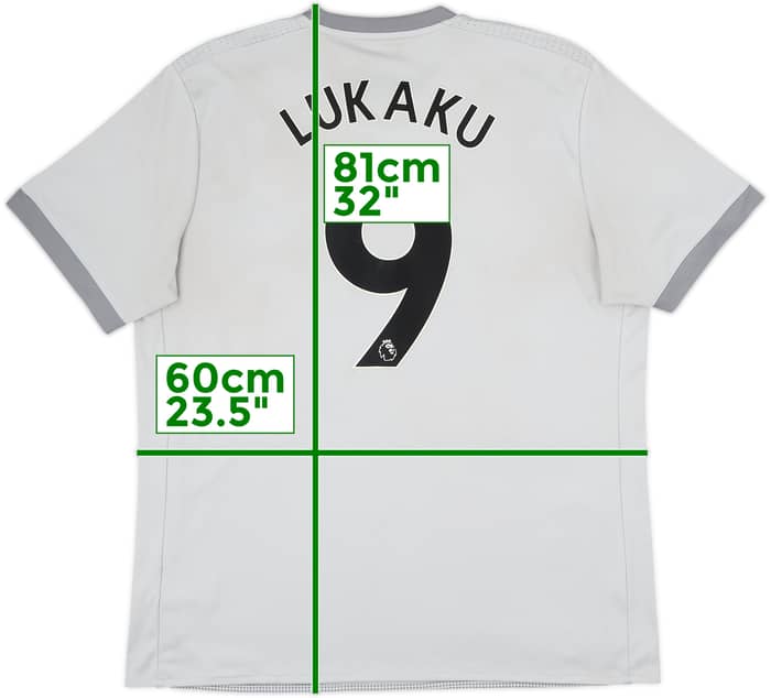 2017-18 Manchester United Third Shirt Lukaku #9 - 7/10 - (XL)