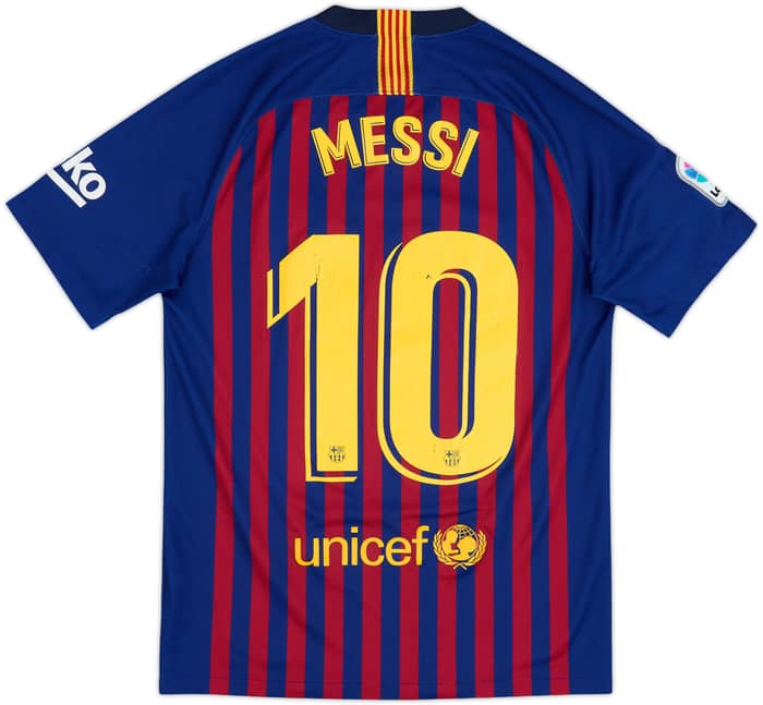 2018-19 Barcelona Home Shirt Messi #10 - 6/10 - (S)