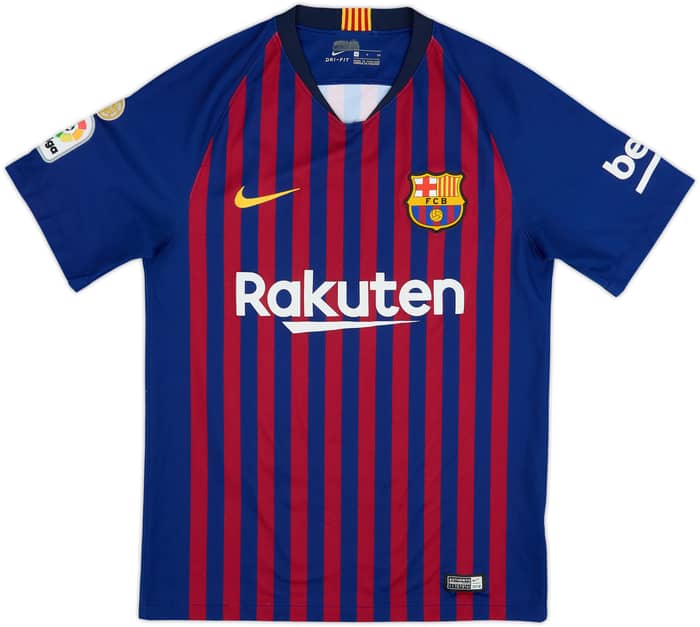 2018-19 Barcelona Home Shirt Messi #10 - 6/10 - (S)