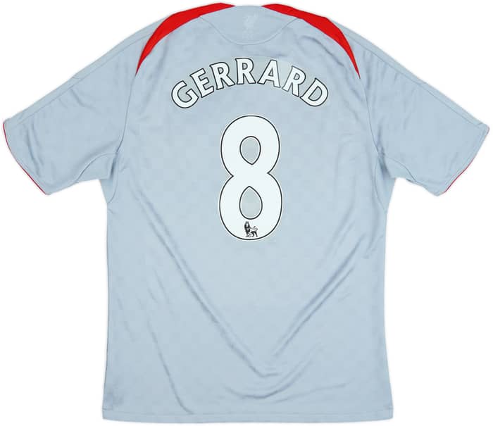 2008-09 Liverpool Away Shirt Gerrard #8 - 5/10 - (L)