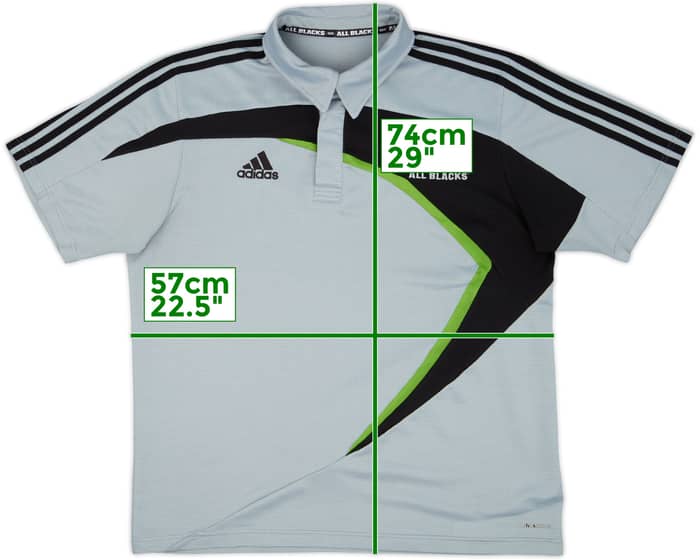 2009-10 New Zealand Rugby adidas Polo Shirt - 8/10 - (XL)