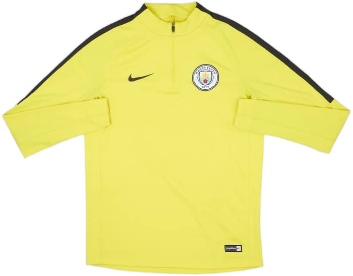 2017-18 Manchester City Nike 1/4 Zip Drill Top - 7/10 - (M)