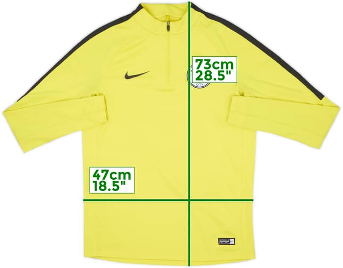 2017-18 Manchester City Nike 1/4 Zip Drill Top - 7/10 - (M)