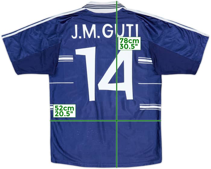1998-99 Real Madrid Away Shirt J.M.Guti #14 - 6/10 - (L)