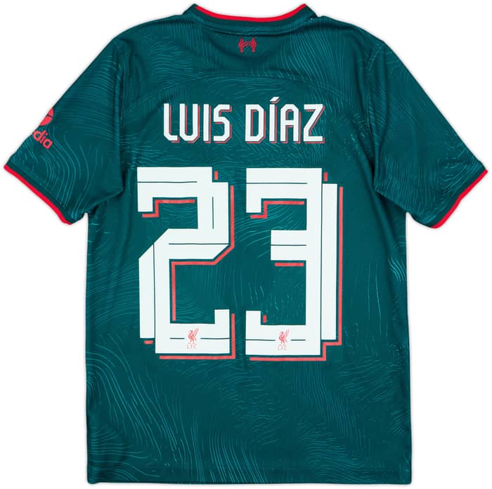 2022-23 Liverpool Third Shirt Luis Diaz #23 - 10/10 - (XL.Boys)