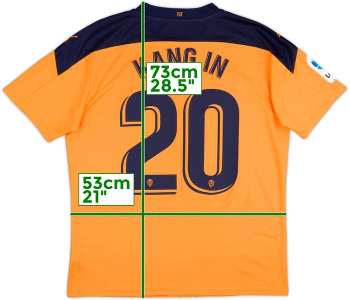 2020-21 Valencia Away Shirt Kang-In #20 - 8/10 - (L)