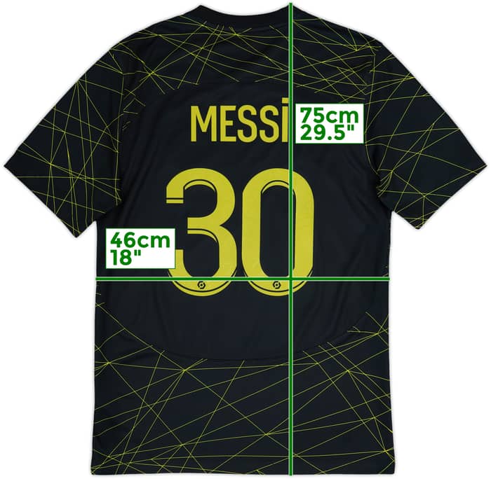 2022-23 Paris Saint-Germain Fourth Shirt Messi #30 - 9/10 - (S)