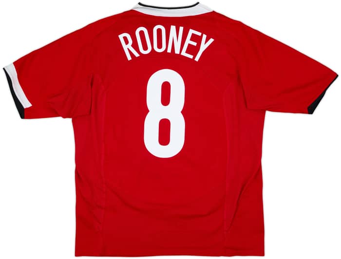 2004-06 Manchester United Home Shirt Rooney #8 - 6/10 - (L)