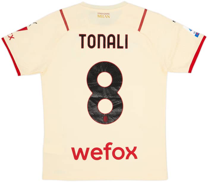 2021-22 AC Milan Away Shirt Tonali #8 (M)