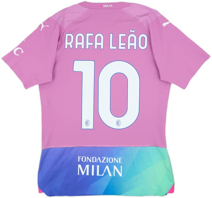 2023-24 AC Milan Authentic Third Shirt Rafa Leao #10 - 8/10 - (S)
