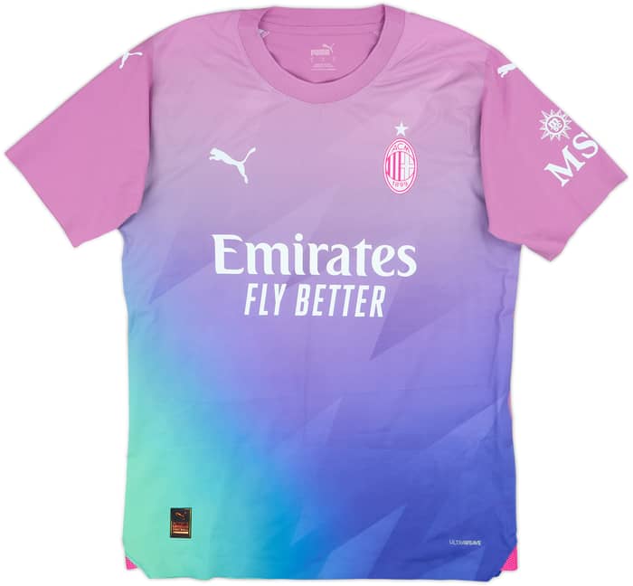 2023-24 AC Milan Authentic Third Shirt Rafa Leao #10 - 8/10 - (S)