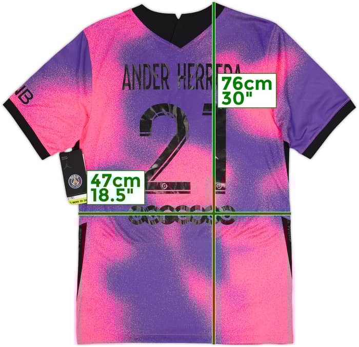 2020-21 Paris Saint-Germain Fourth Shirt Ander Herrera #21 (S)