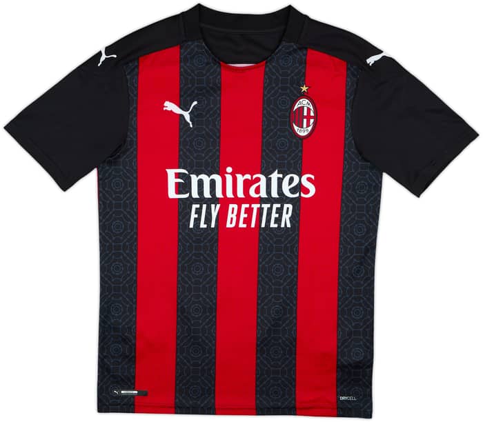 2020-21 AC Milan Home Shirt Ibrahimovic #11 - 9/10 - (S)