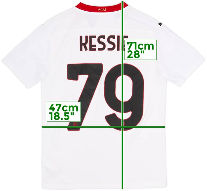 2020-21 AC Milan Away Shirt Kessie #79 (S)