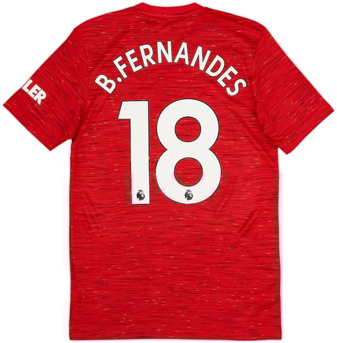 2020-21 Manchester United Home Shirt B.Fernandes #18 (S)