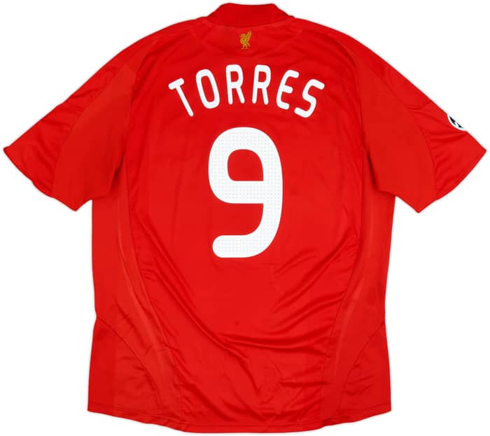 2008-10 Liverpool Home Shirt Torres #9 - 7/10 - (XL)