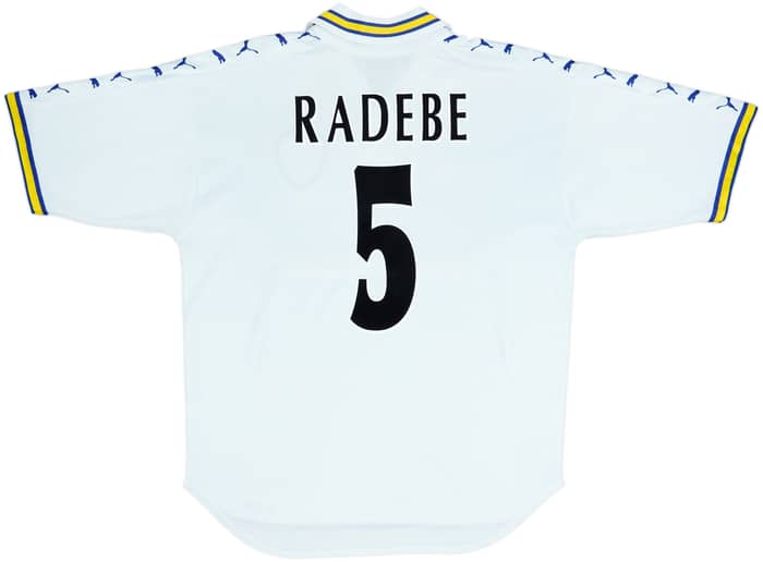 1998-00 Leeds United Home Shirt Radebe #5 - 5/10 - (L)