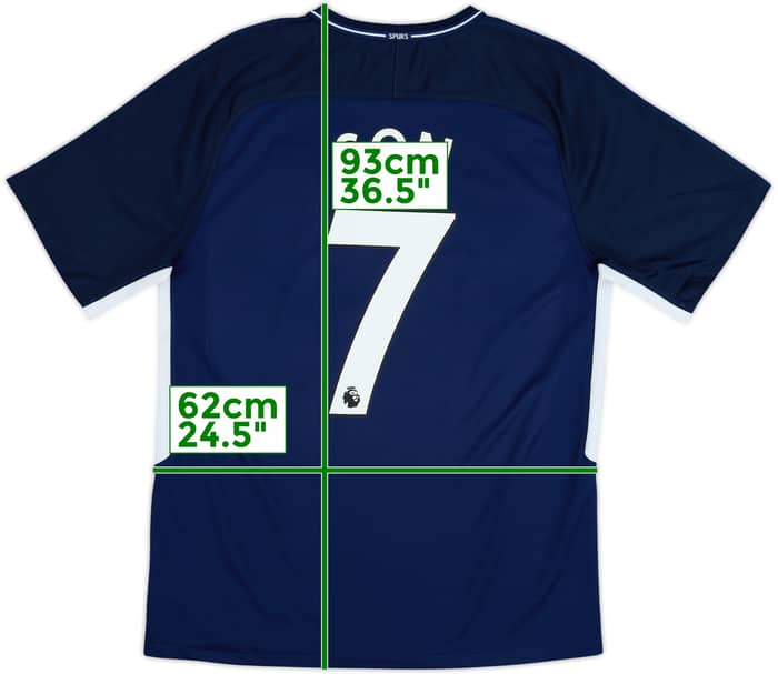 2017-18 Tottenham Camiseta de visitante Son #7 - 8/10 - (M)