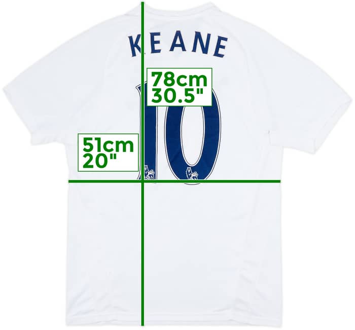 2007-08 Tottenham Home Shirt Keane #10 - 8/10 - (M)