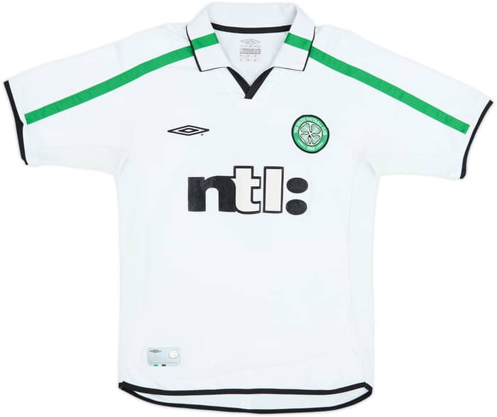 2001-02 Celtic Away Shirt Larsson #7 - 8/10 - (S)