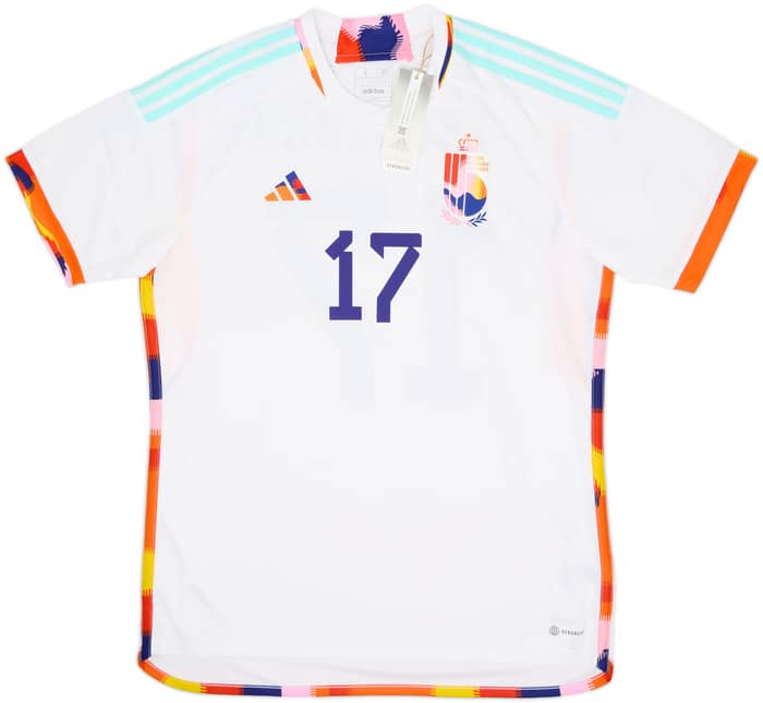 2022-23 Belgium Away Shirt Trossard #17 (L)