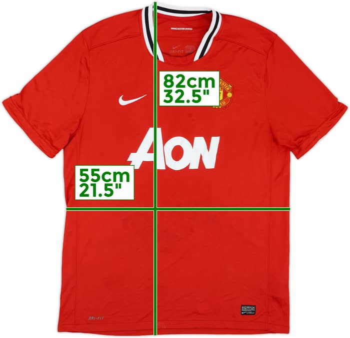 2011-12 Manchester United Home Shirt Berbatov #9 - 6/10 - (XL)