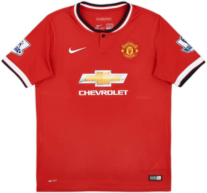 2014-15 Manchester United Home Shirt Mata #8 - 8/10 - (XL.Boys)