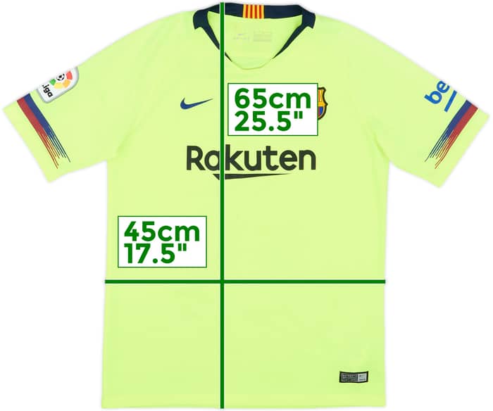 2018-19 Barcelona Away Shirt - 5/10 - (XL.Boys)