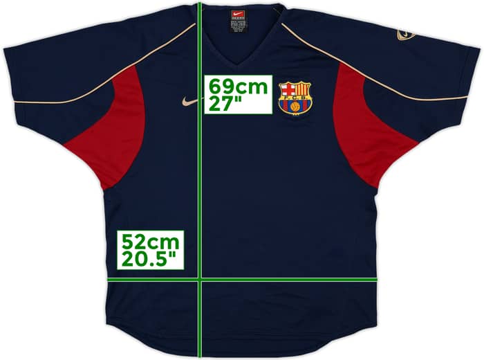 2001-02 Barcelona Nike Training Shirt - 9/10 - (M)