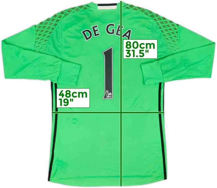 2016-17 Manchester United GK Shirt De Gea #1 - 6/10 - (M)