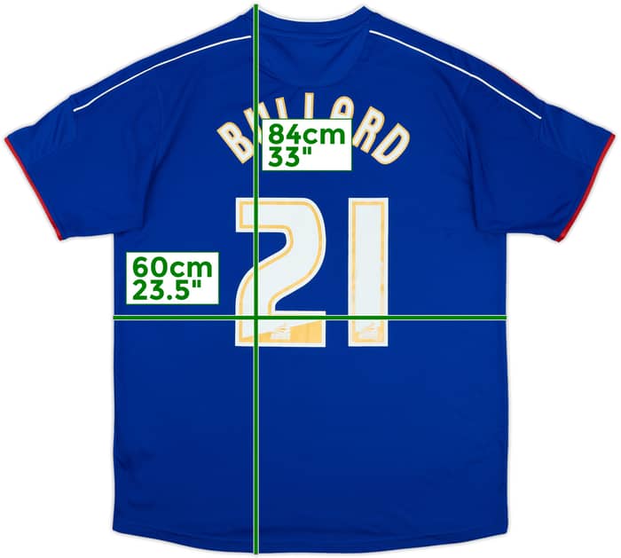 2012-13 Ipswich Home Shirt Bullard #21 - 7/10 - (XL)