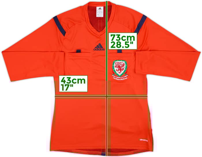 2013-14 Wales FA adidas Referee L/S Shirt - 9/10 - (M)