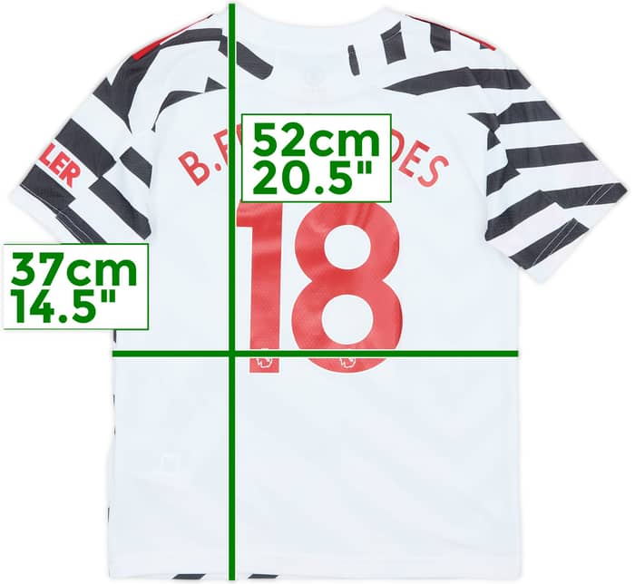 2020-21 Manchester United Third Shirt B.Fernandes #18 - 9/10 - (S.Boys)