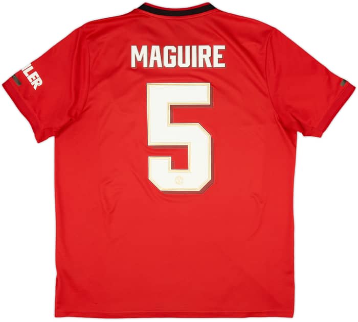 2019-20 Manchester United Home Shirt Maguire #5 - 7/10 - (XL)