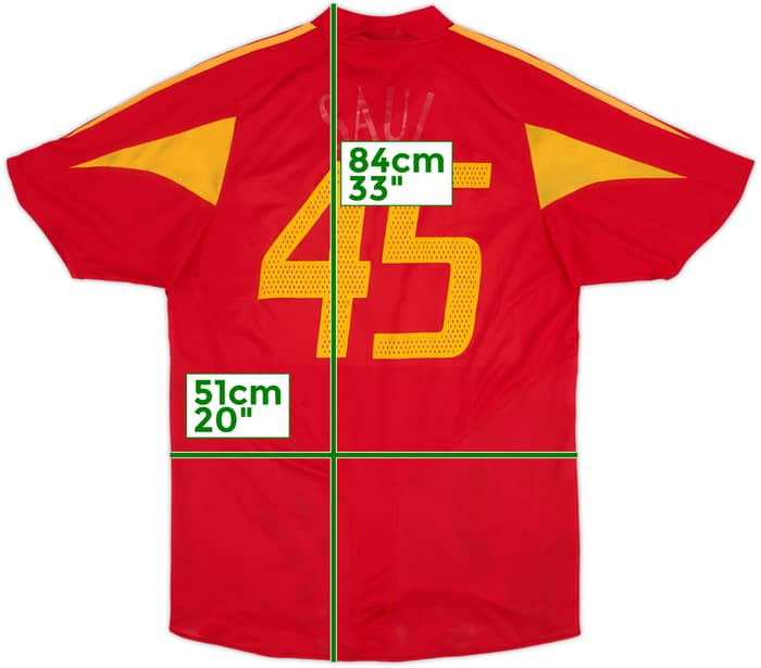 2004-06 Spain Home Shirt #45 - 5/10 - (M)