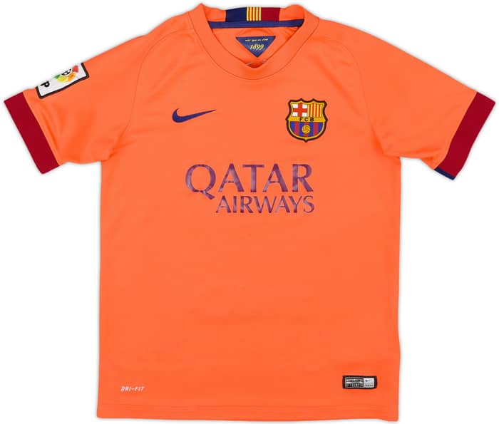 2014-15 Barcelona Away Shirt - 6/10 - (M.Boys)