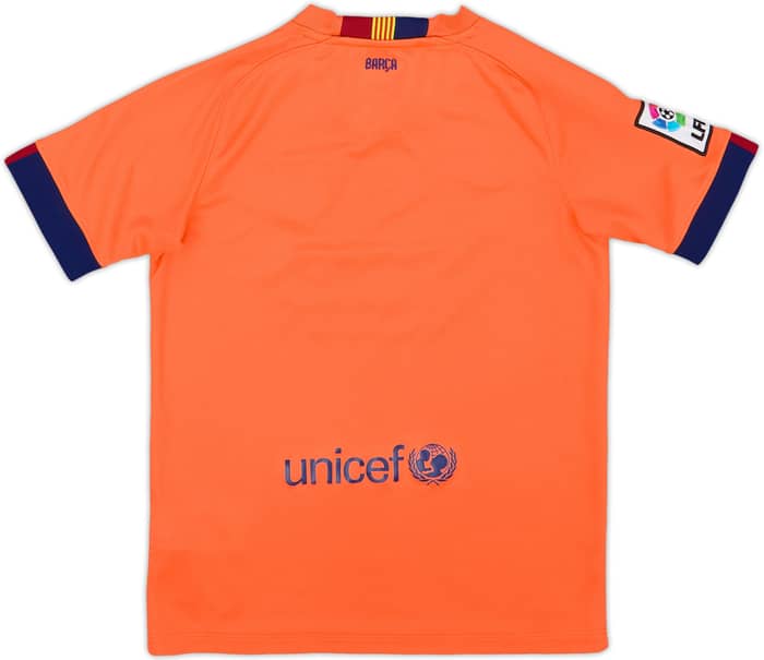 2014-15 Barcelona Away Shirt - 6/10 - (M.Boys)