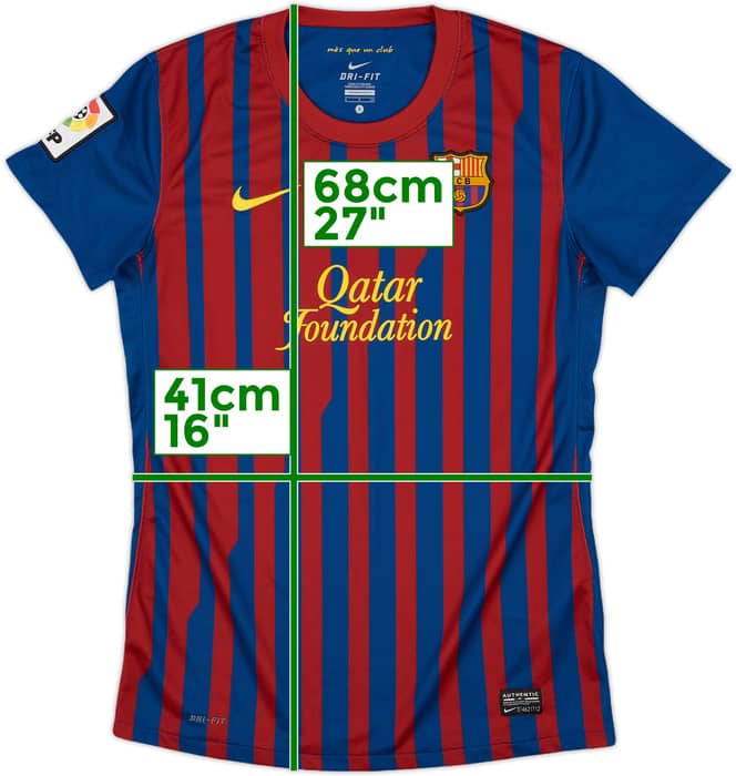 2011-12 Barcelona Home Shirt - 9/10 - (Women's S)